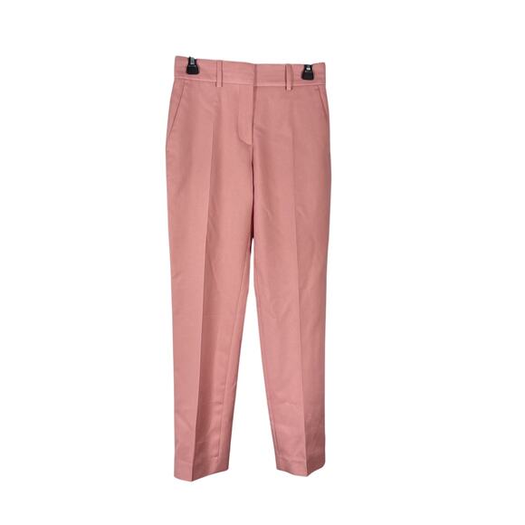 NWT Burberry Leonora 38 US 4 Wool Blend Chalk Pink Trouser Pants High Rise $690 - Picture 5 of 8